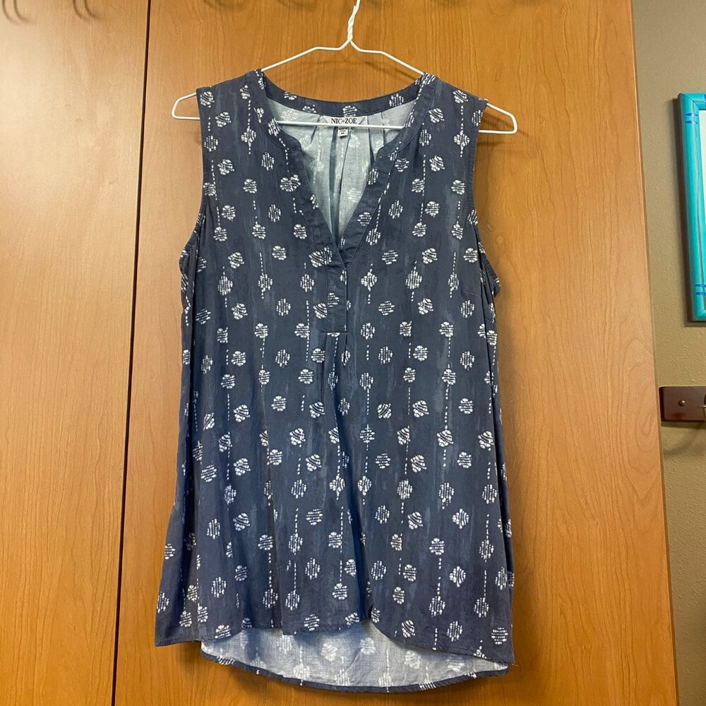 Nic + Zoe sleeveless top, size M